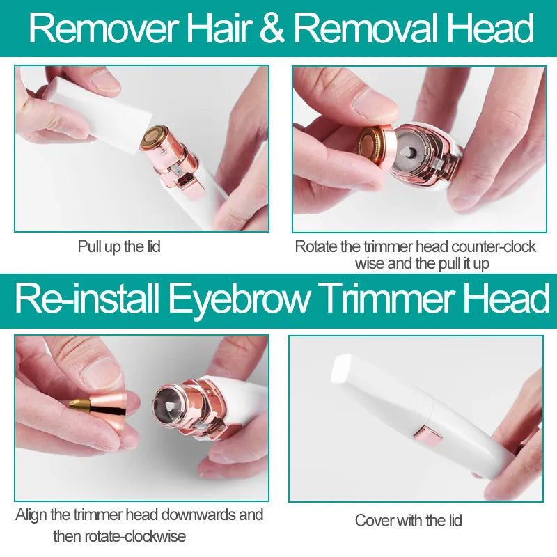 2 in 1 Painless Hair Remover