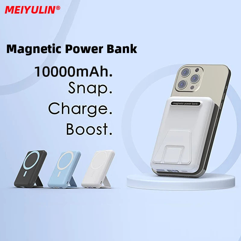 Magnetic Power Bank with Foldable Stand