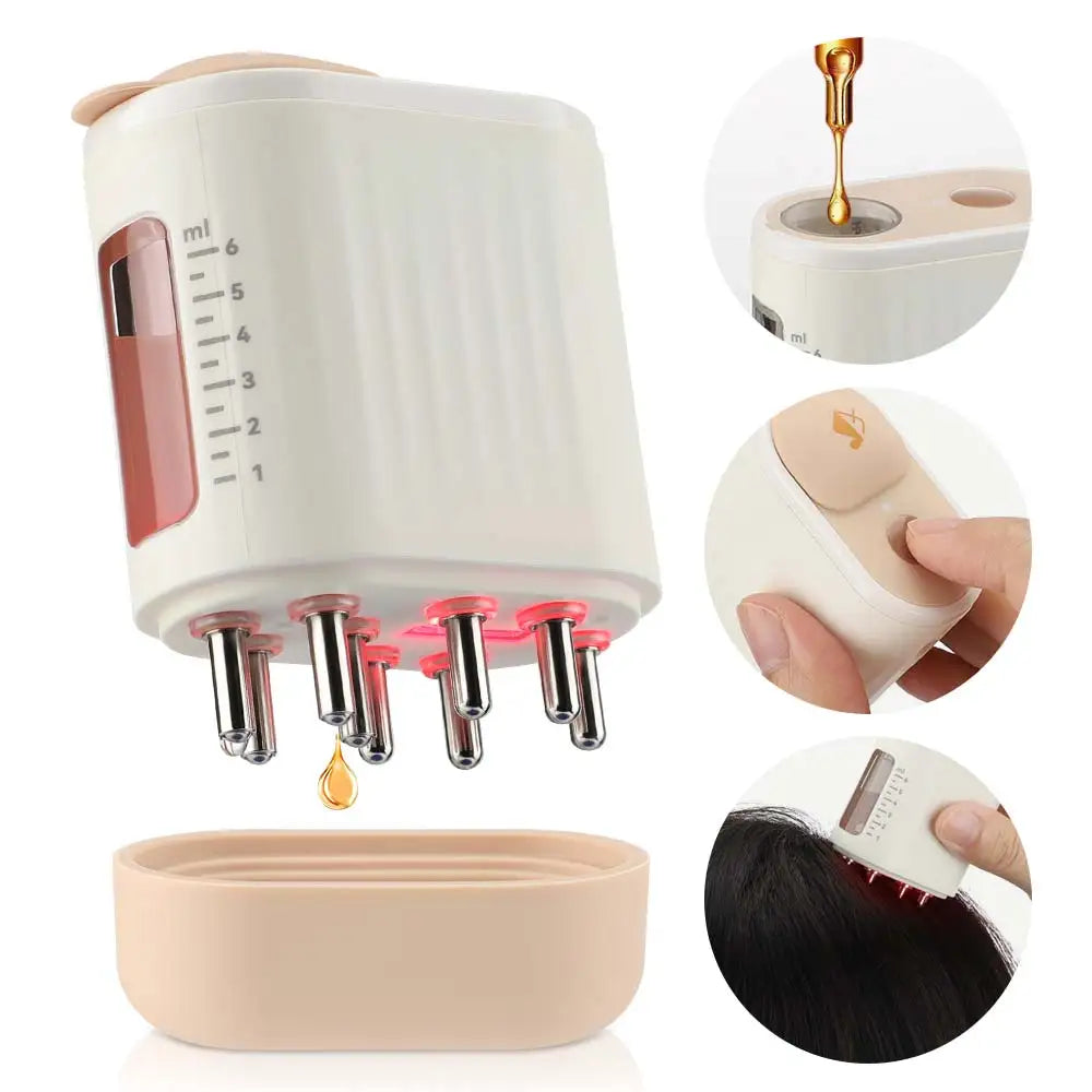 Red Light Therapy Scalp Massage Brush